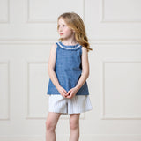 Linen Flat Front Short