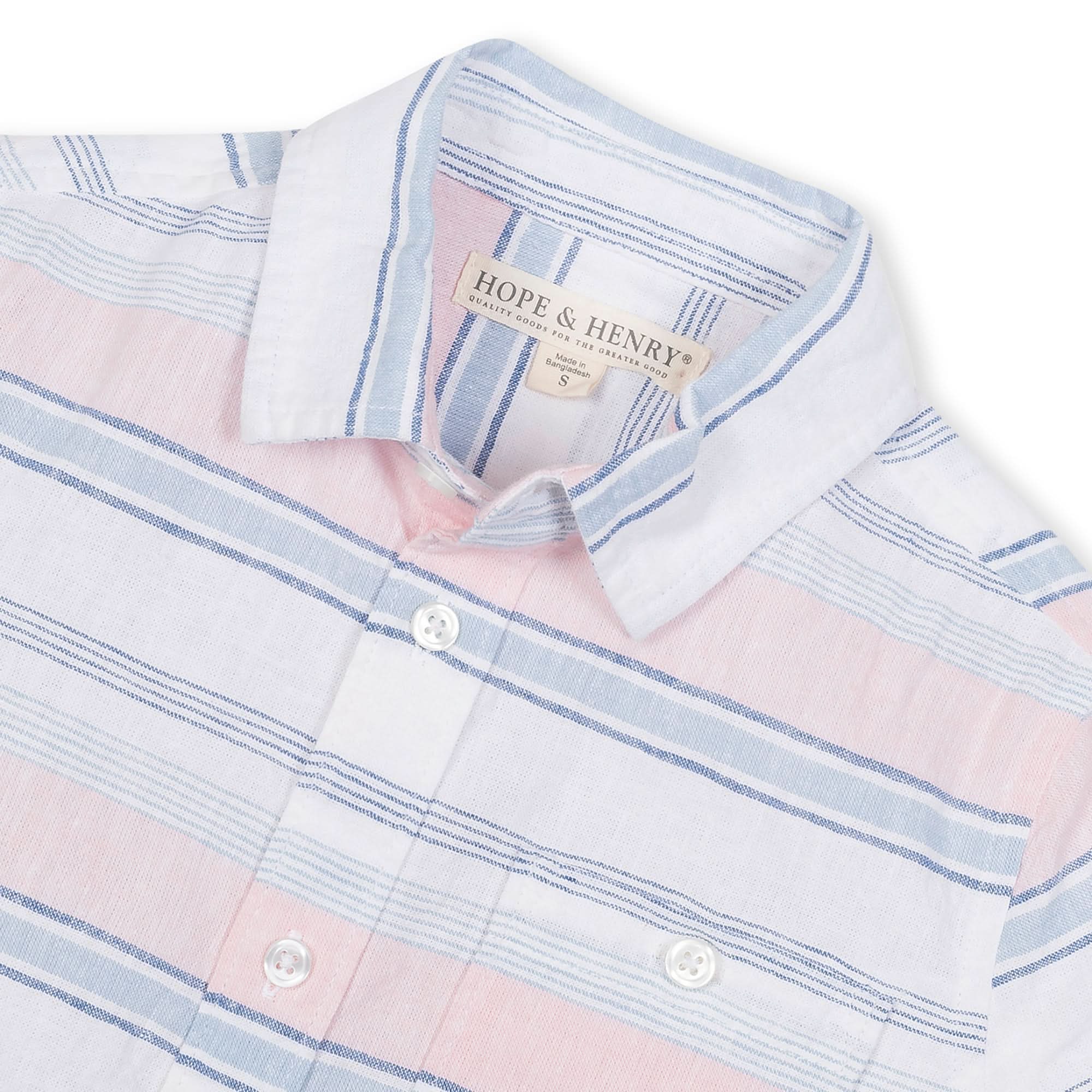 Linen Short Sleeve Button Down Shirt