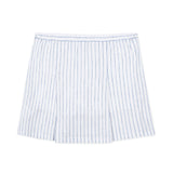 Linen Pleated Bow Skort