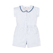 Linen Collared Button Front Romper