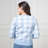 Organic Intarsia Sweater Cardigan