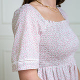 Organic Bell Sleeve Smocked Dress