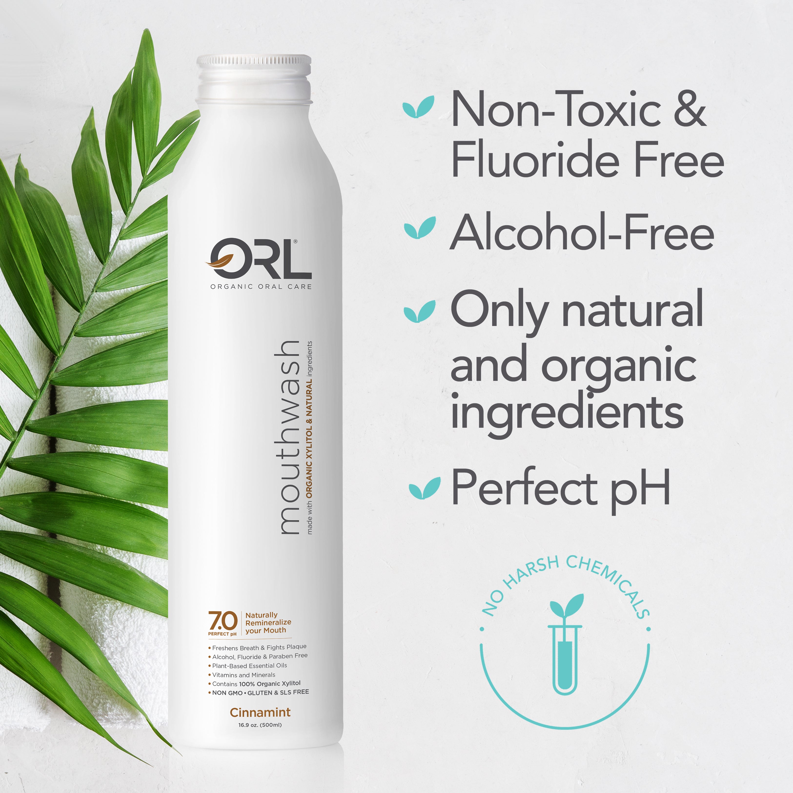 Natural Mouthwash Fluoride and Alcohol Free