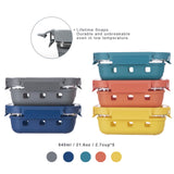 Multicolor Glass Storage Set