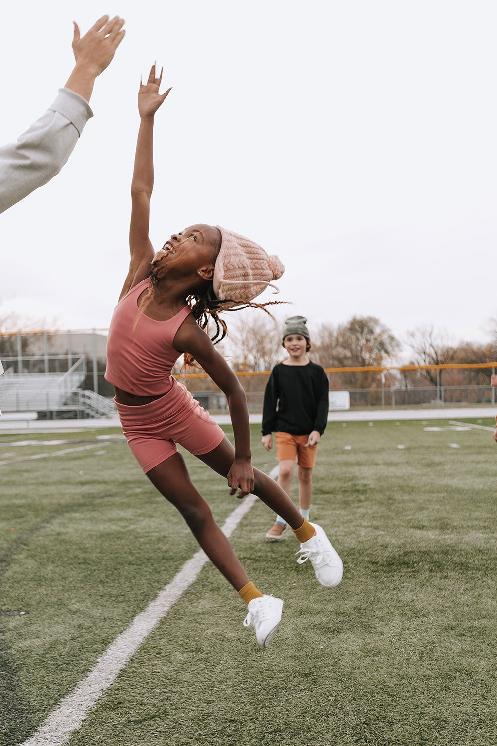 Longline Crop in Dusty Rose