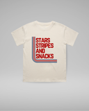 STARS STRIPES & SNACKS TEE - VINTAGE CREAM