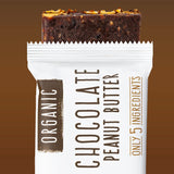 Organic Chocolate Peanut Butter Date Bars – 5-Ingredient Snack (12-Pack)