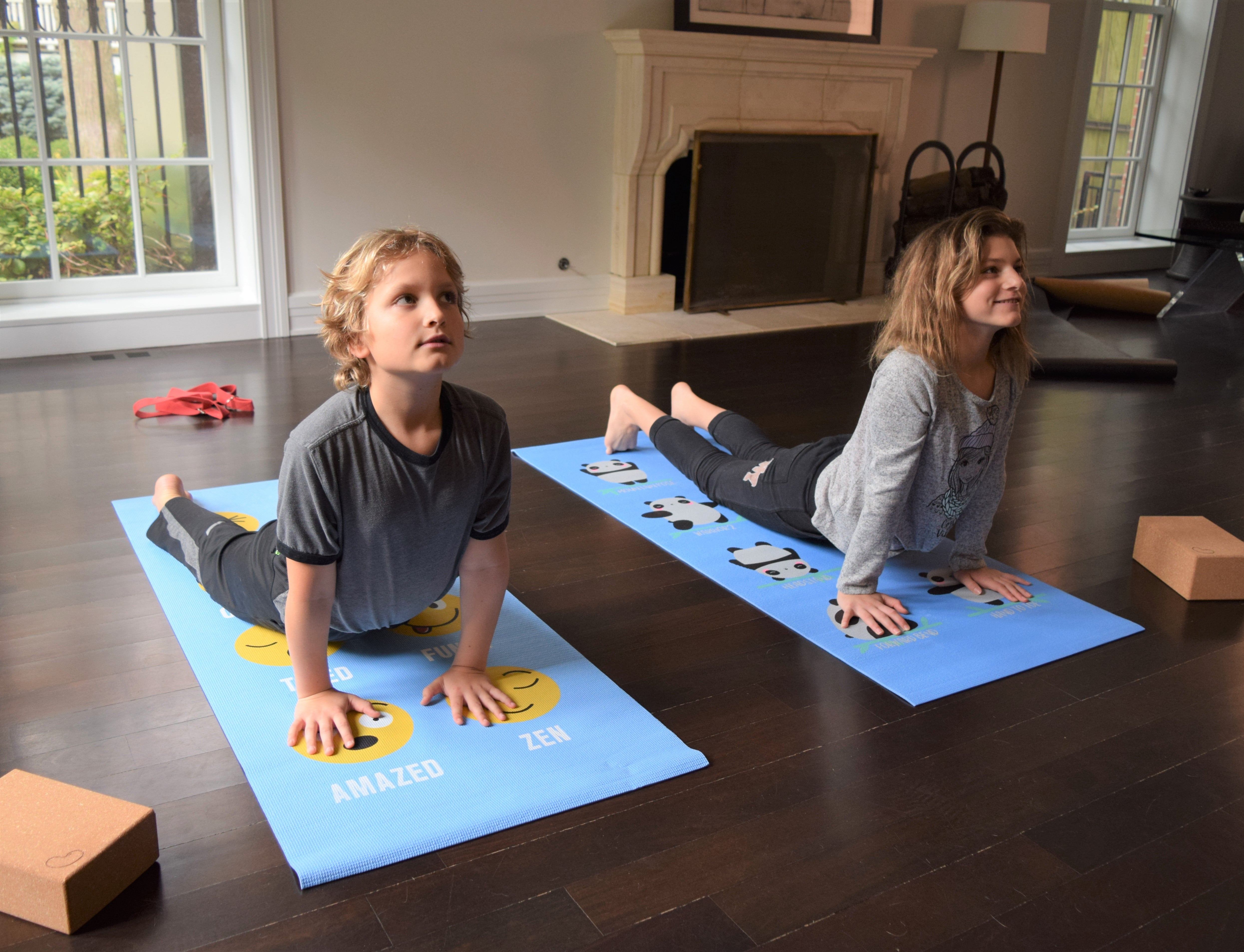 Kid's Eco-Friendly Sticky Yoga Mat with Fun Designs