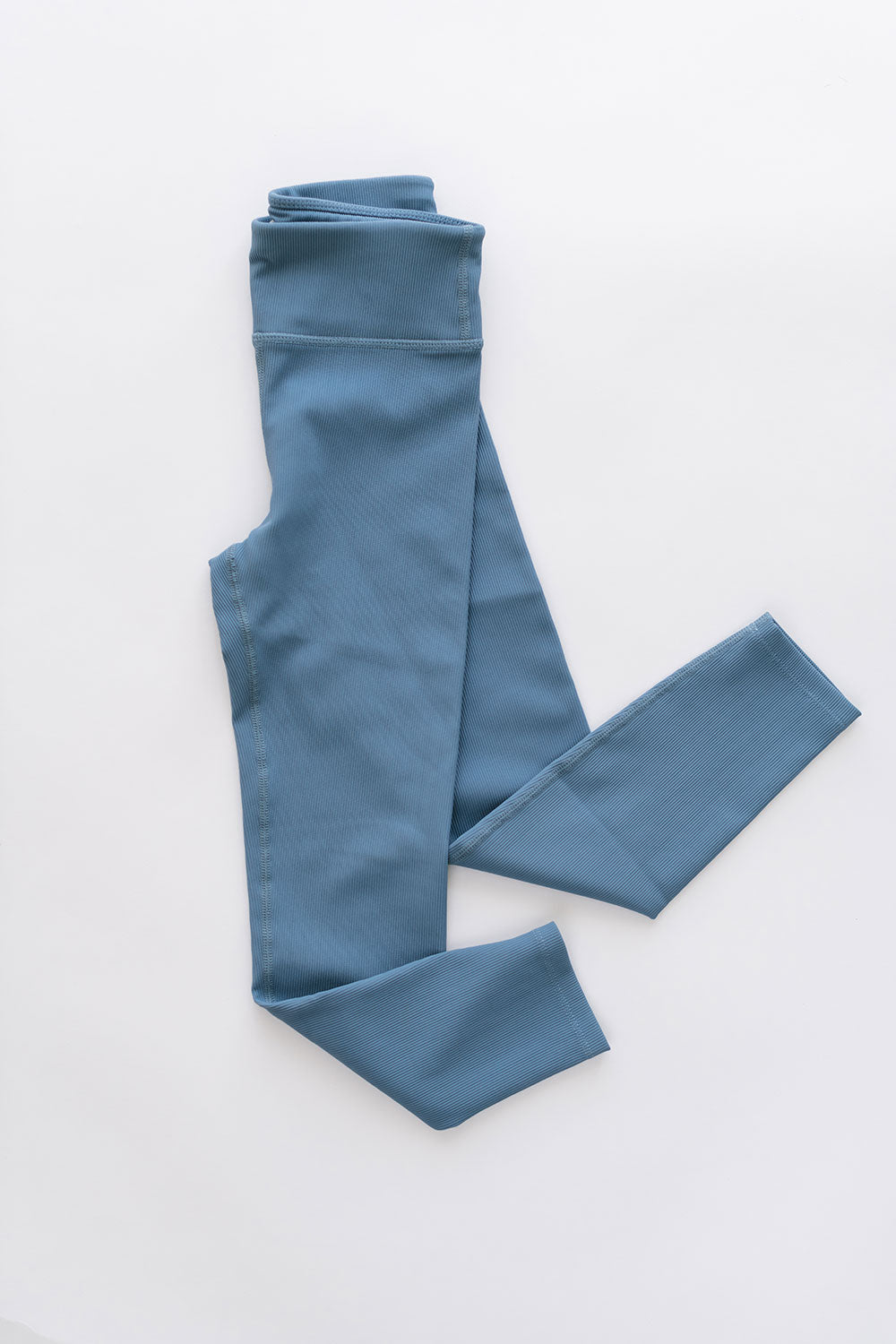 Sporty Ribbed Leggings in Cornflower
