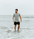 Bamboo Swift Curve-Hem Tee - Black