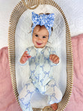 Blue Belle Ribbed Bamboo Zippy Pajamas