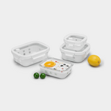 Glass Container w/ Silicone Wrap Set