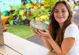 Beeswax Food Wrap - Sunrise Shell Print