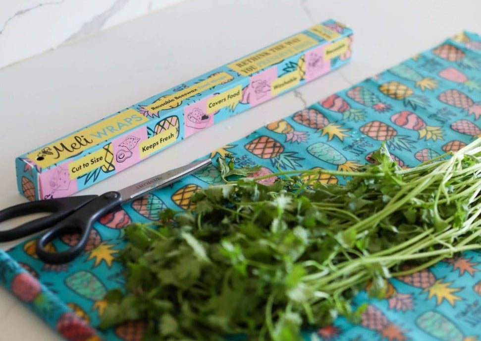 Beeswax Wrap Bulk Roll - Pineapple Print