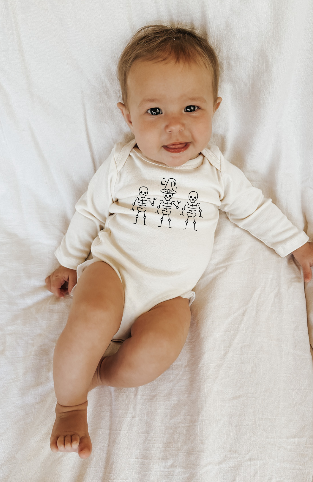 Skeletons Organic Bodysuit Long Sleeve