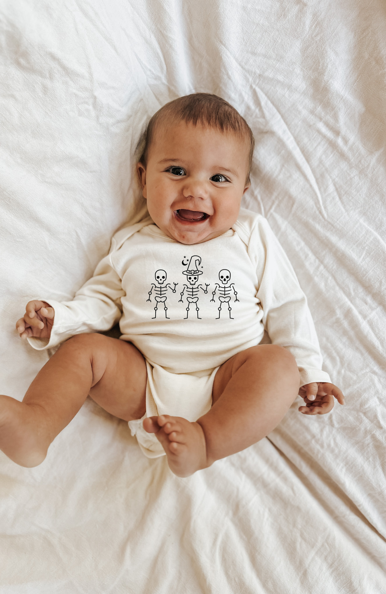 Skeletons Organic Bodysuit Long Sleeve