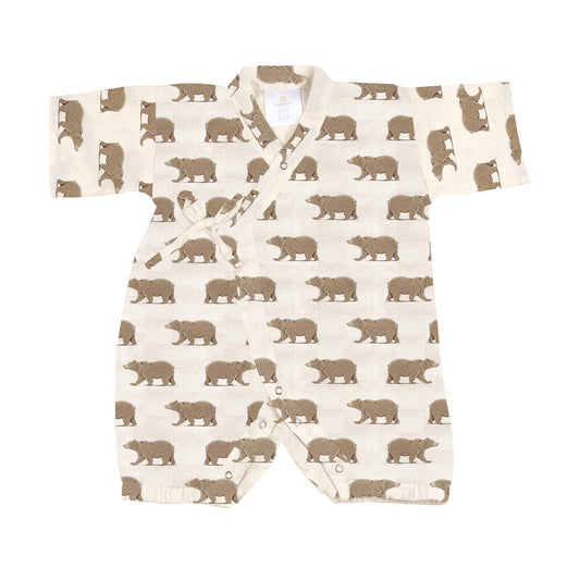 Goodnight Bear Bamboo Mini Kimono Jumpsuit