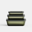 Tinted Rectangular Container Set