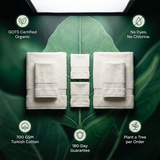 Luxury Organic Bath Six Piece Towel Set | Soft, Plush, Eco-Friendly Towels