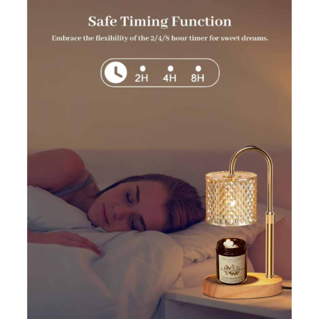 Candle Lamp Warmer with Timer | Adjustable & Dimmable (2 Styles)