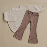 Ribbed Bamboo Flared Leggings - more colors