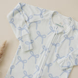 Blue Belle Ribbed Bamboo Zippy Pajamas