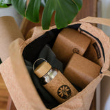 Cork Tote Bag With Yoga Mat Holder