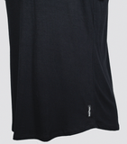 Bamboo Swift Curve-Hem Tee - Black