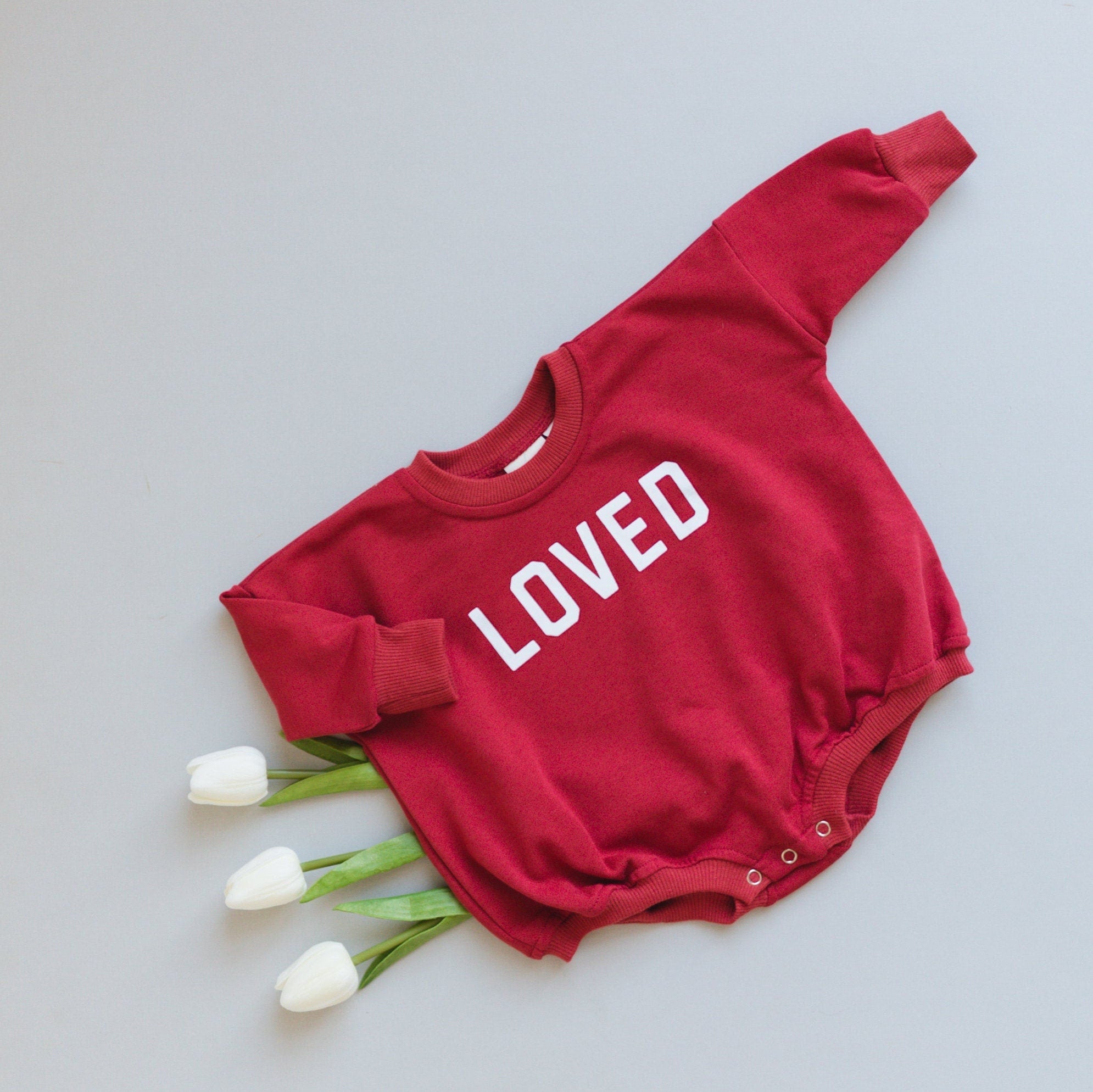 Loved Sweatshirt Romper - more colors