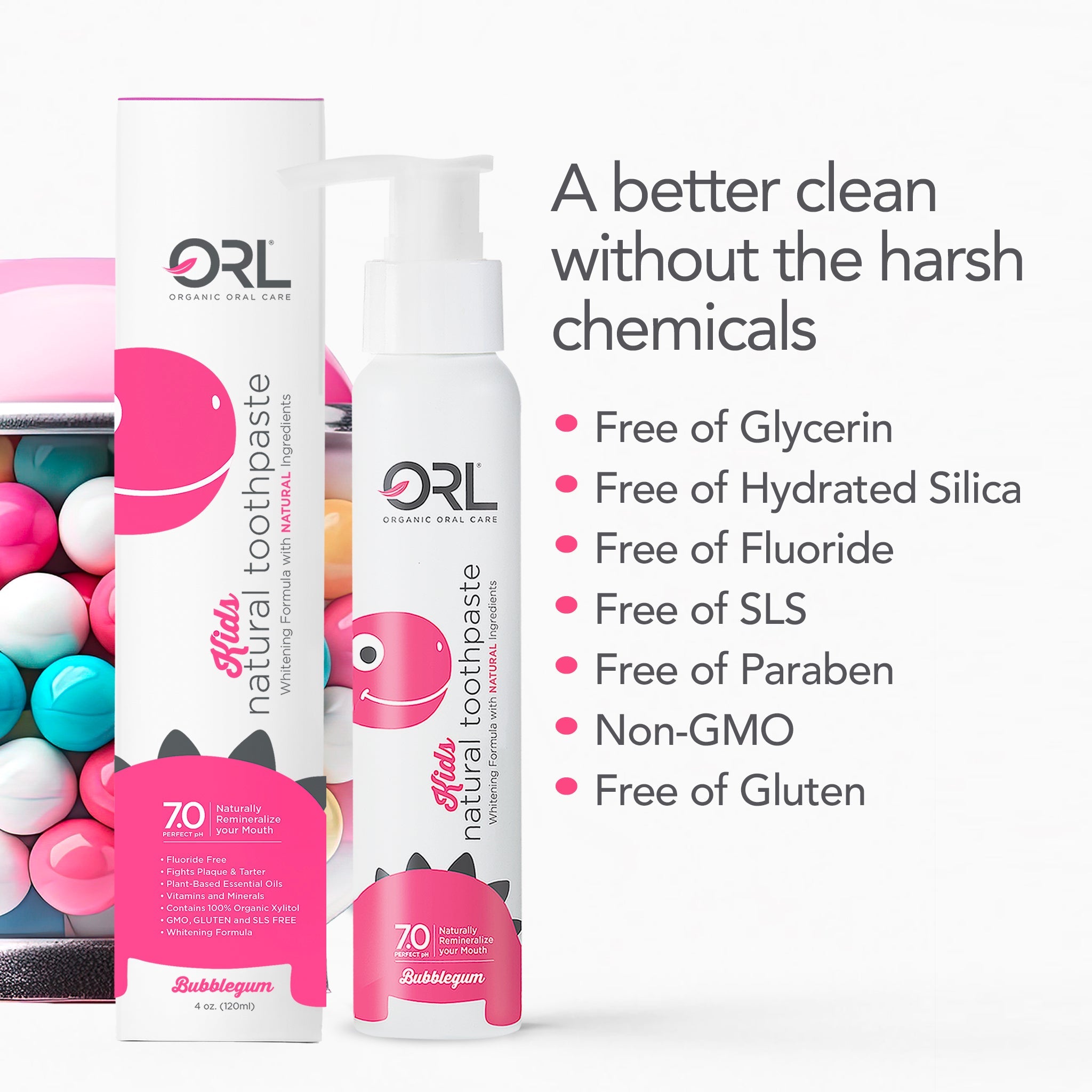 ORL Kids Fluoride Free Natural Hydroxyapatite Toothpaste