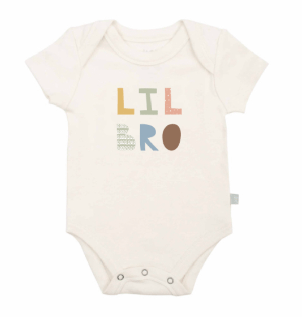 Lil Bro Onesie - desert rose