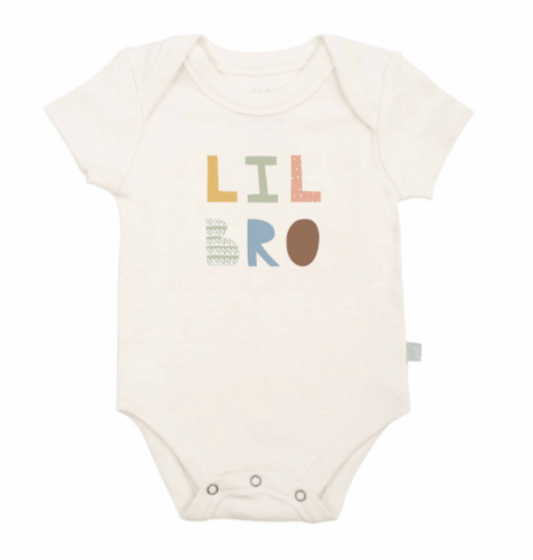 Lil Bro Onesie - desert rose