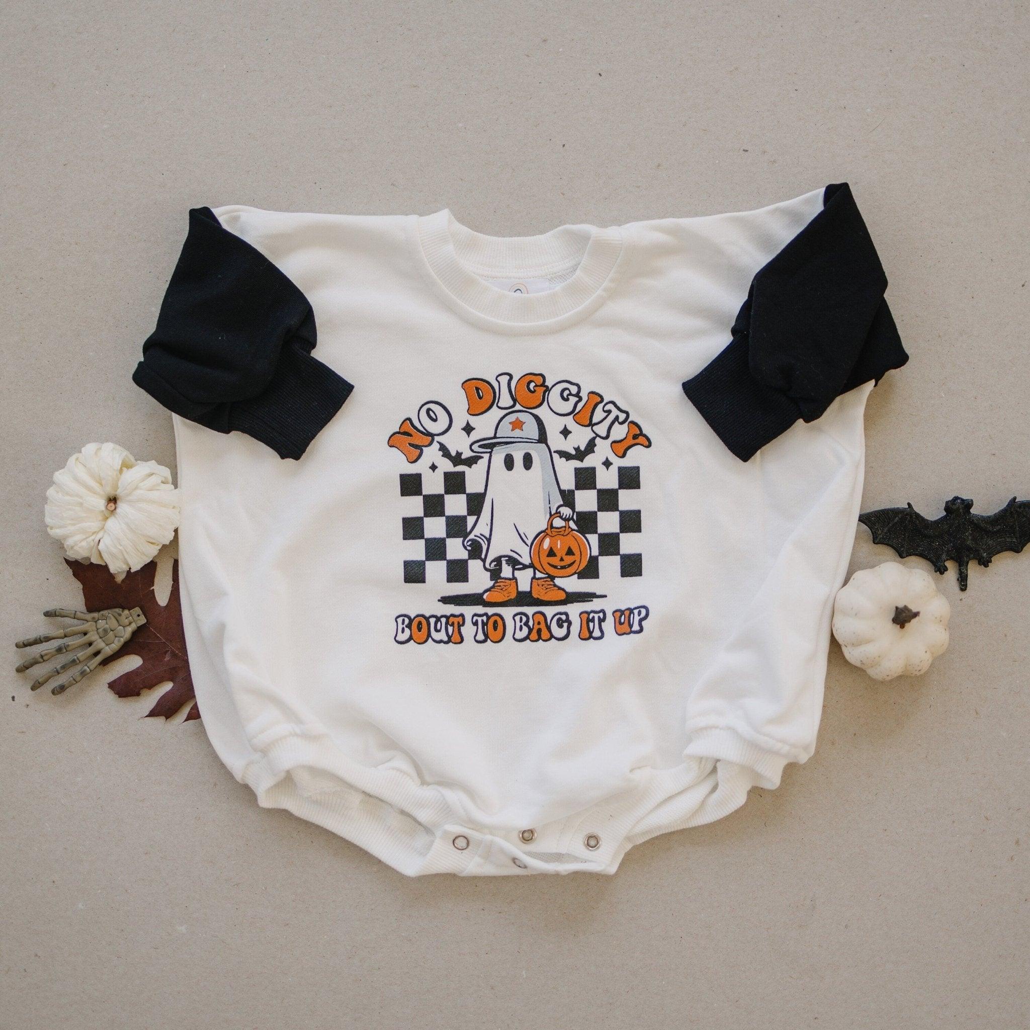 No Diggity Bout to Bag It Up Colorblock Sweatshirt Romper