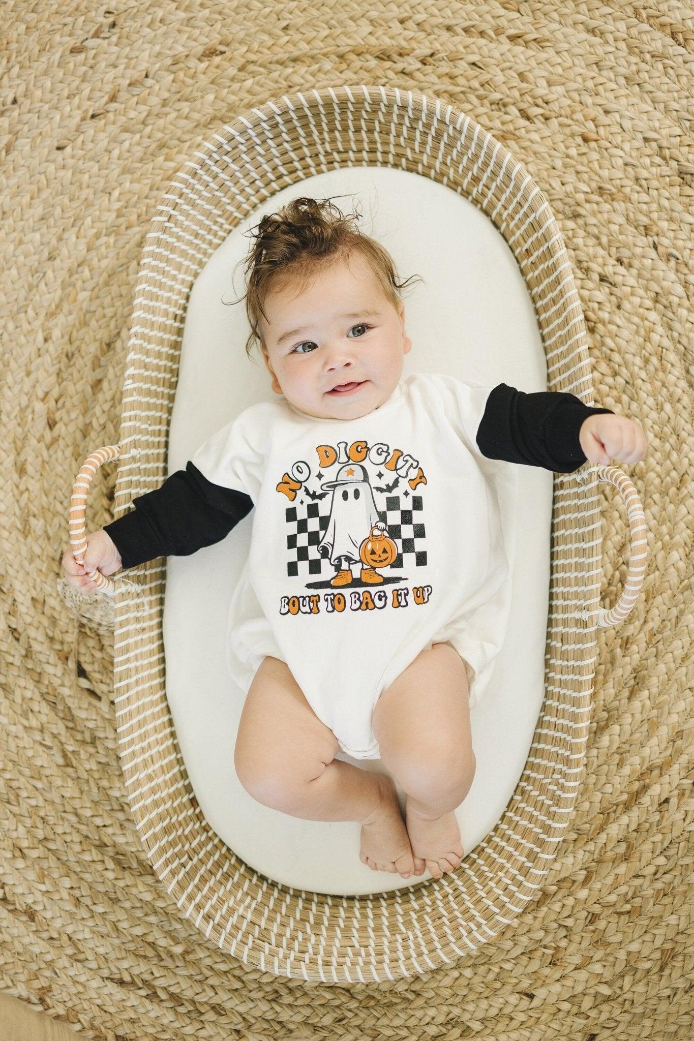 No Diggity Bout to Bag It Up Colorblock Sweatshirt Romper