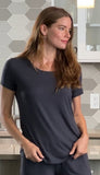 Women’s Bamboo Lounge Set - Lounge T-Shirt + Lounge Shorts