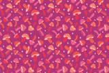 Purple Mushroom Swedish Dish Cloth Set of 3