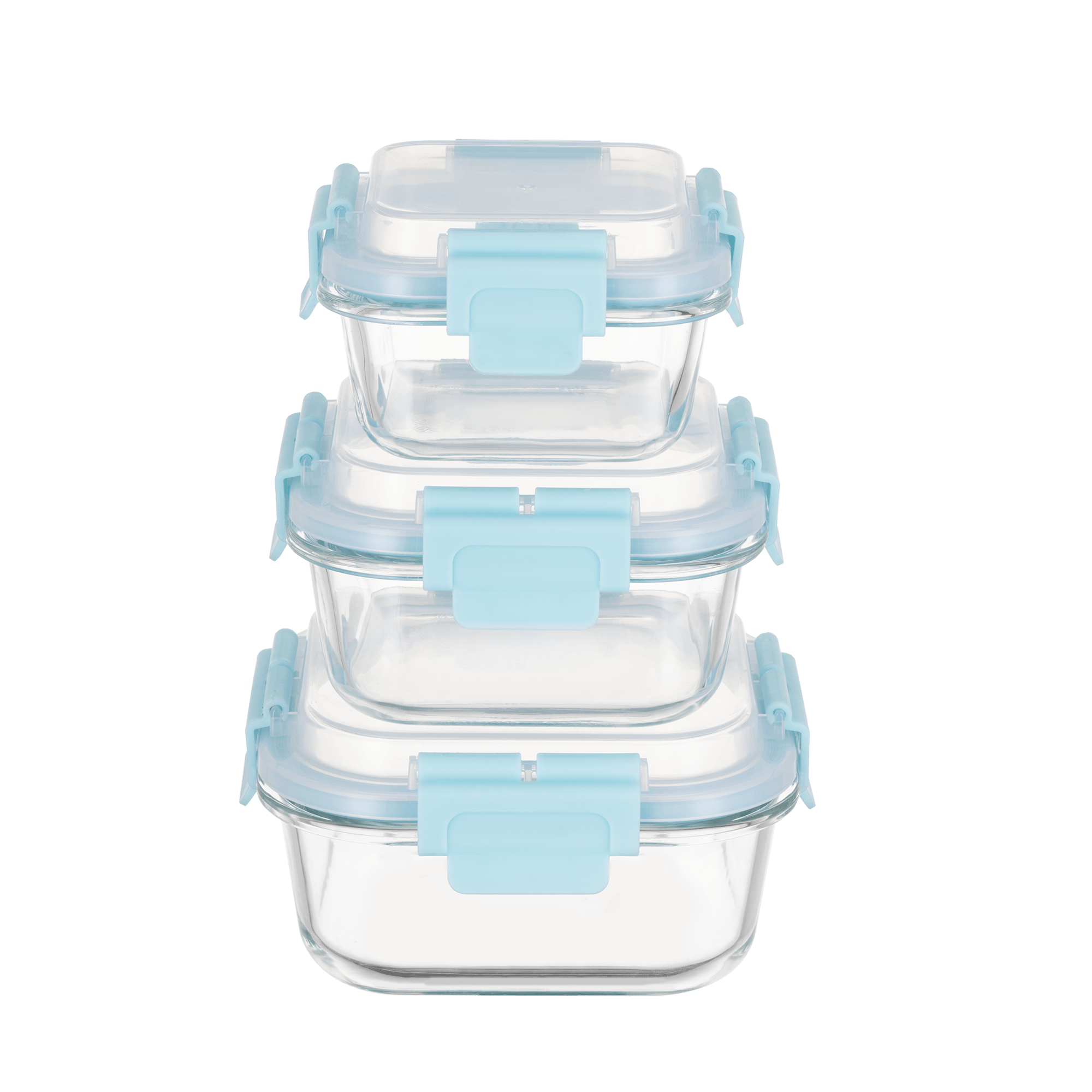 High Top Lid Square Containers