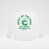 THE SPIRIT RIDER LONG SLEEVE TEE - WHITE