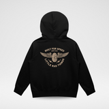 THE WINGED MECHANIC HOODIE - RECYCLED BLACK