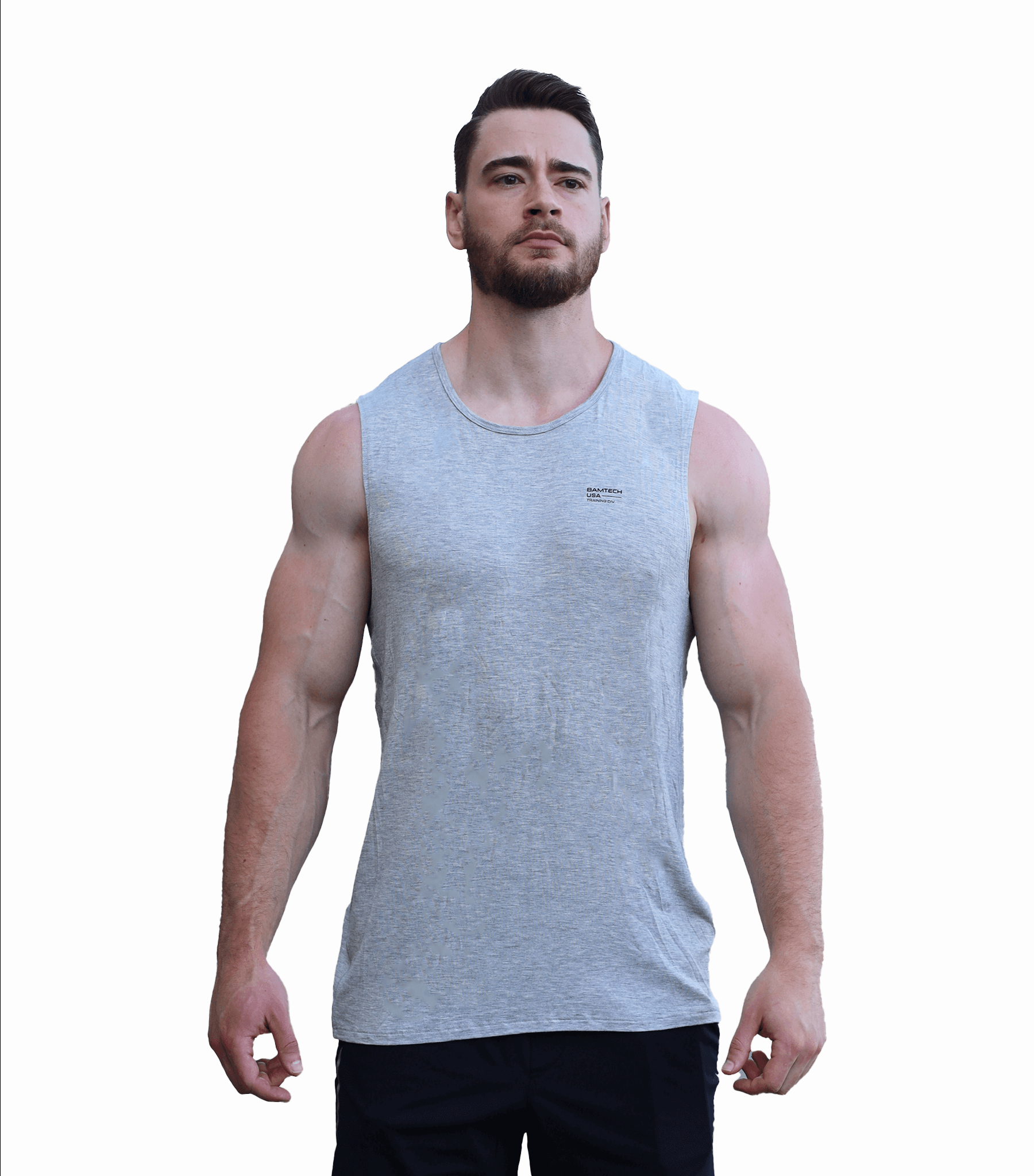 Bamboo Aerotech Tank - Training Div. Heather Grey